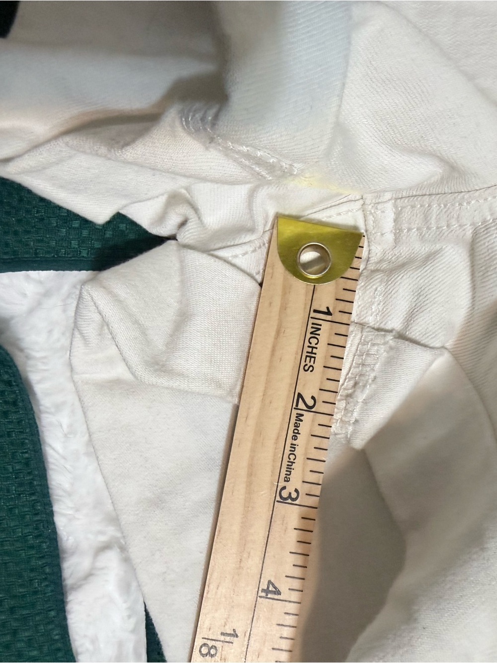 No Boundaries White Denim Short Overalls - Size XL (15-17) - EUC - Picture 8 of 13